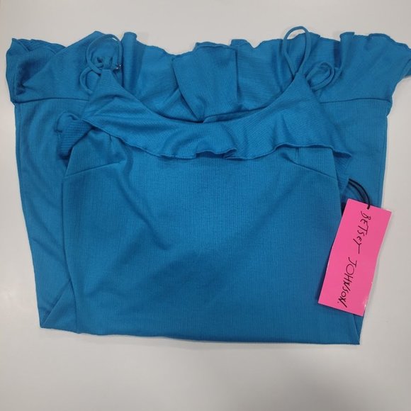 Betsey Johnson Cut It Out Bow Back Mini Dress Sz SM - Picture 7 of 10